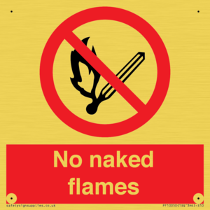 No naked flames